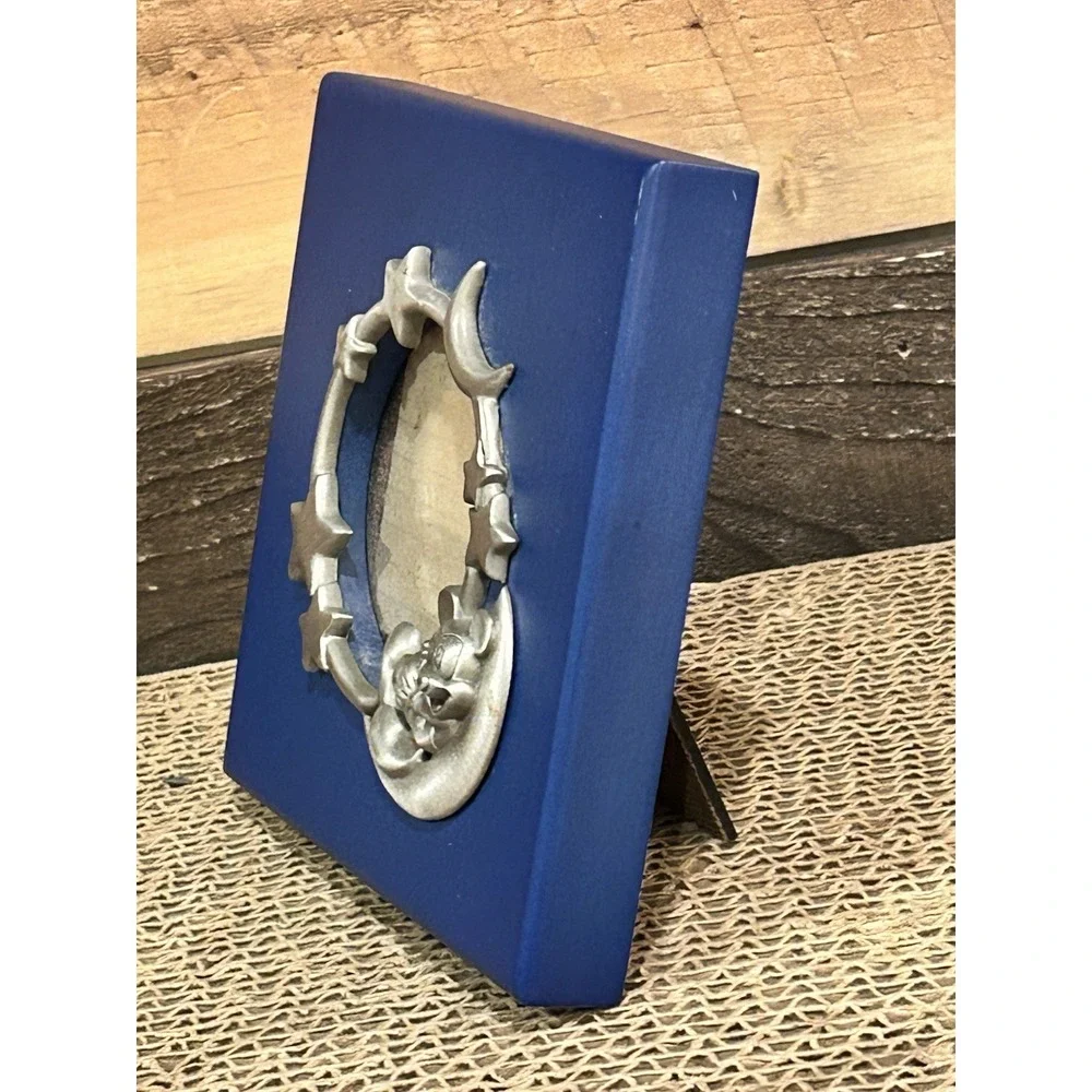 Disney Mickey Mouse‎ Small Blue and Silver Picture Frame 3x3